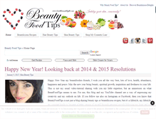 Tablet Screenshot of beautyfoodtips.com